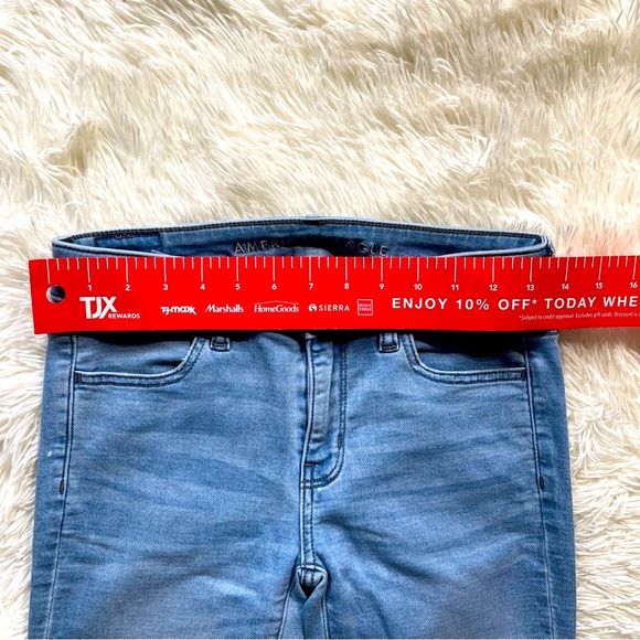 American Eagle Light Wash Jeggings, Super Stretch, Size: 2, GUC! - Picture 8 of 11